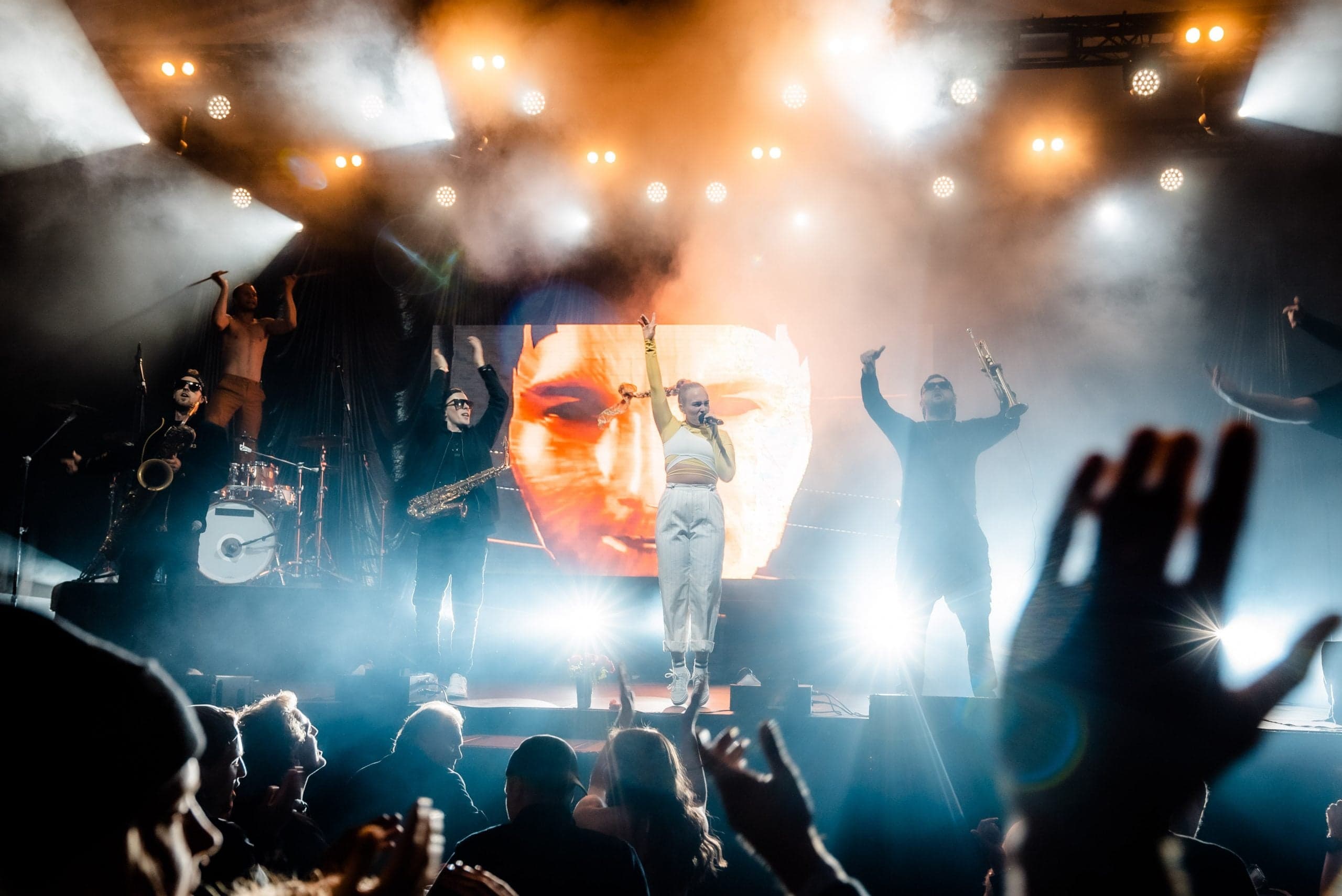 Storskjerm på konsert