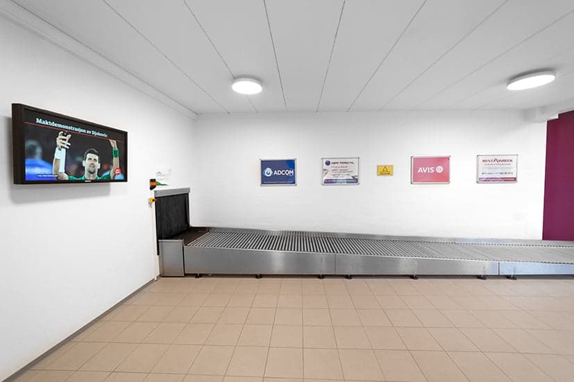Plakatramme — Ankomst